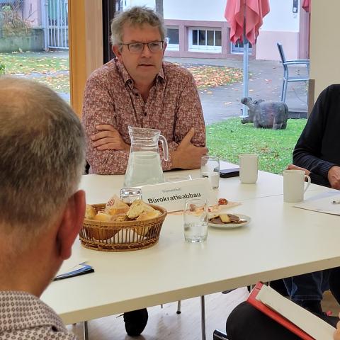 Austausch beim Sozialpolitischen Forum