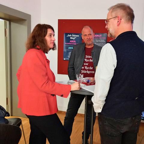 Dorothea Kliche-Behnke im Gespräch mit der Lebenshilfe und dem VSP