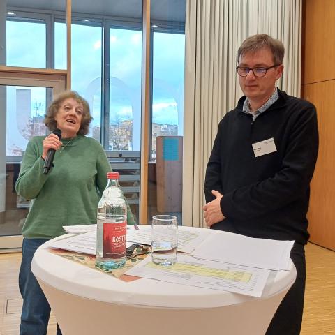 Themenpatin Frau Rißmann-Schleip und Moderator Marc Boos