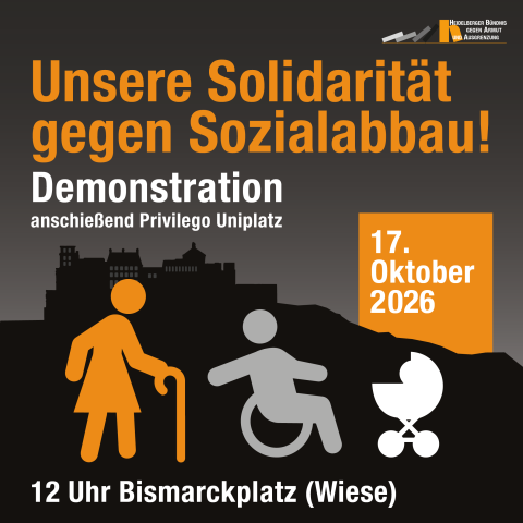 Auftaktdemo 17.10. | 12 Uhr | Bismarckplatz