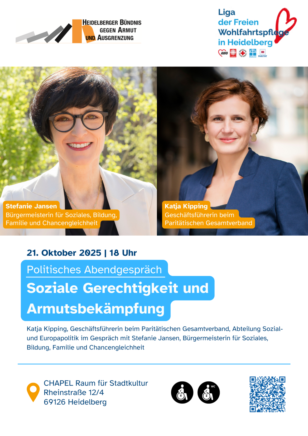 Politischen Abendgespräch / Stefanie Jansen - Katja Kipping